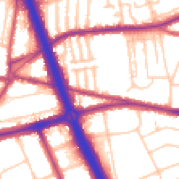 Daytime road noise heatmap for SE3 8SU