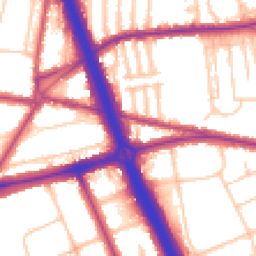 Daytime road noise heatmap for SE3 8XA