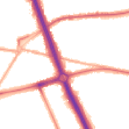 Night-time road noise heatmap for SE3 8XA