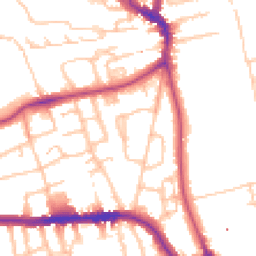 Daytime road noise heatmap for SE3 9HB