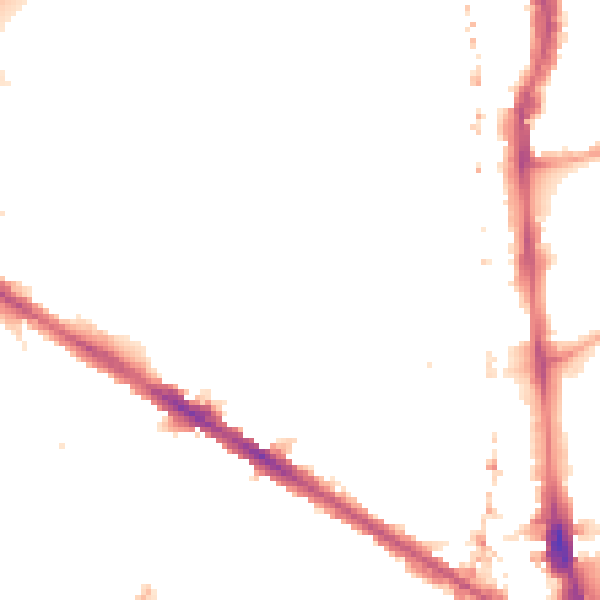 Night-time road noise heatmap for SE5 0YA