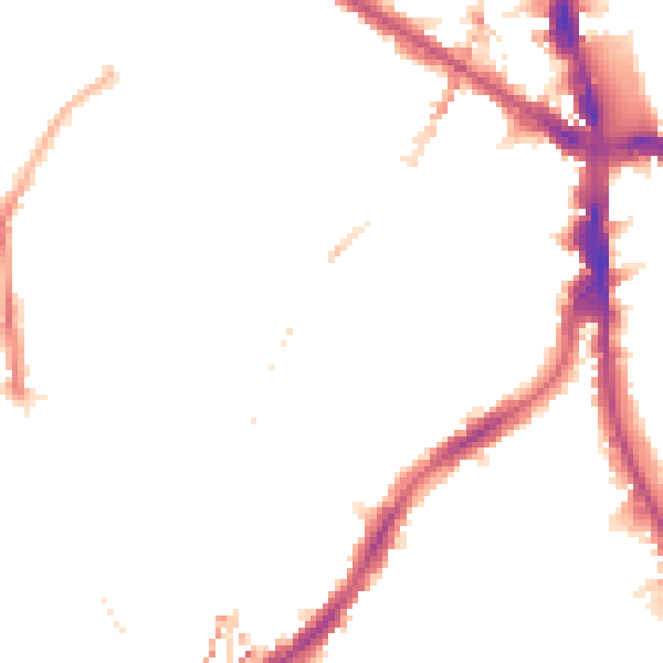 Night-time road noise heatmap for SE5 9EE