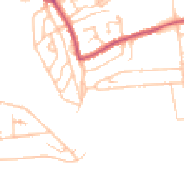 Daytime road noise heatmap for SE9 4BX