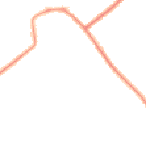 Night-time road noise heatmap for SE9 4DW