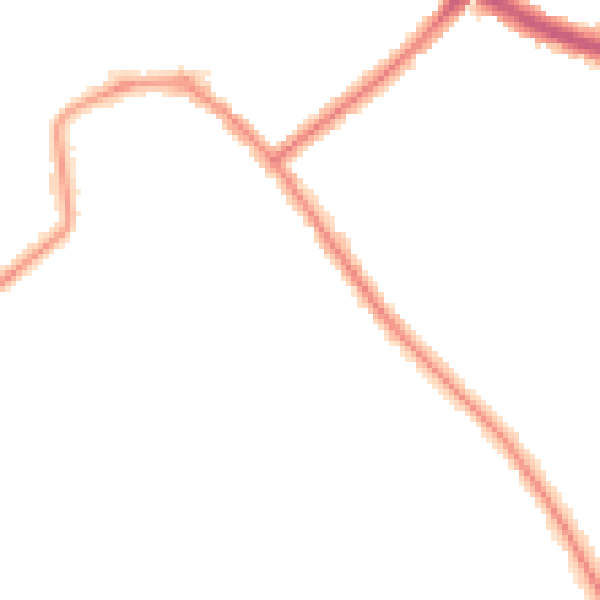 Night-time road noise heatmap for SE9 4SN