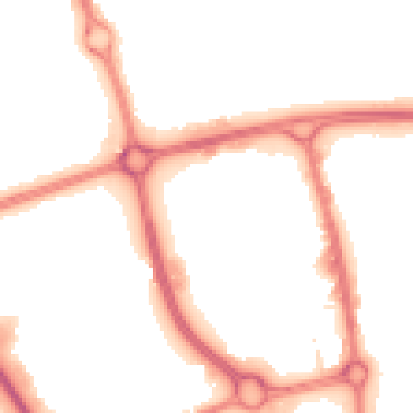 Night-time road noise heatmap for SG1 1AP
