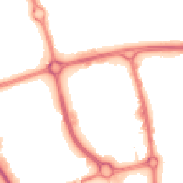 Night-time road noise heatmap for SG1 1AS