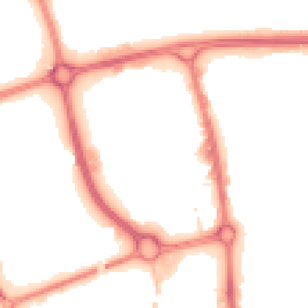Night-time road noise heatmap for SG1 1BP