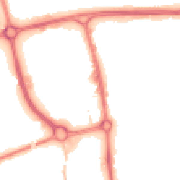 Night-time road noise heatmap for SG1 1DH