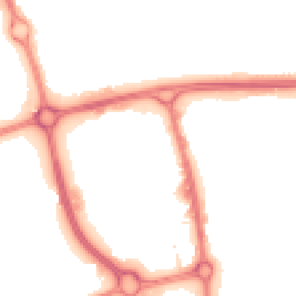Night-time road noise heatmap for SG1 1DW