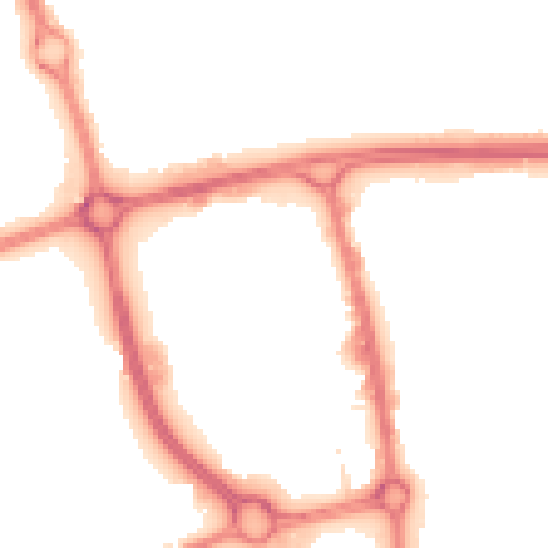Night-time road noise heatmap for SG1 1EG