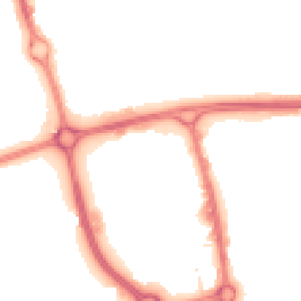 Night-time road noise heatmap for SG1 1ES