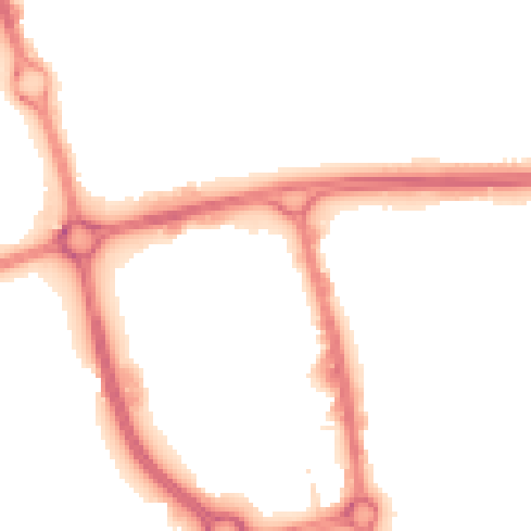 Night-time road noise heatmap for SG1 1FN