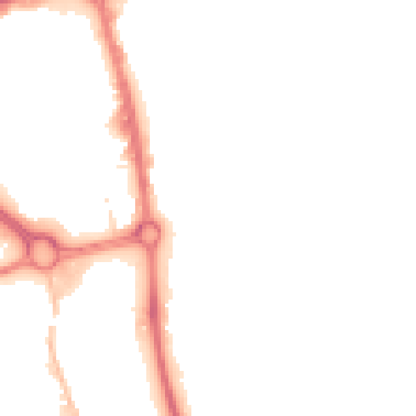 Night-time road noise heatmap for SG1 1HY