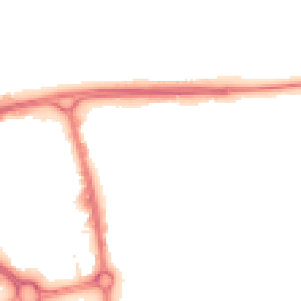 Night-time road noise heatmap for SG1 1JJ