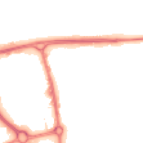 Night-time road noise heatmap for SG1 1JN