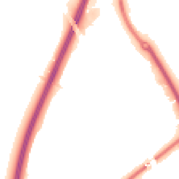 Night-time road noise heatmap for SG1 2JT