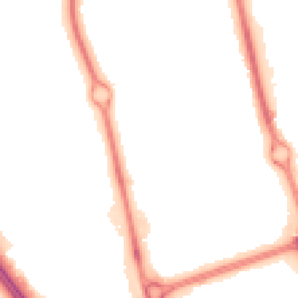 Night-time road noise heatmap for SG1 2NJ