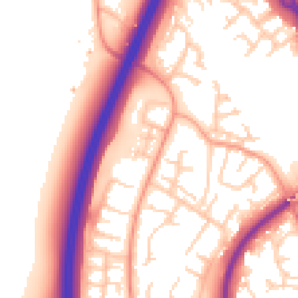Daytime road noise heatmap for SG1 2XJ