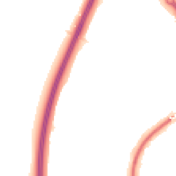 Night-time road noise heatmap for SG1 2XJ