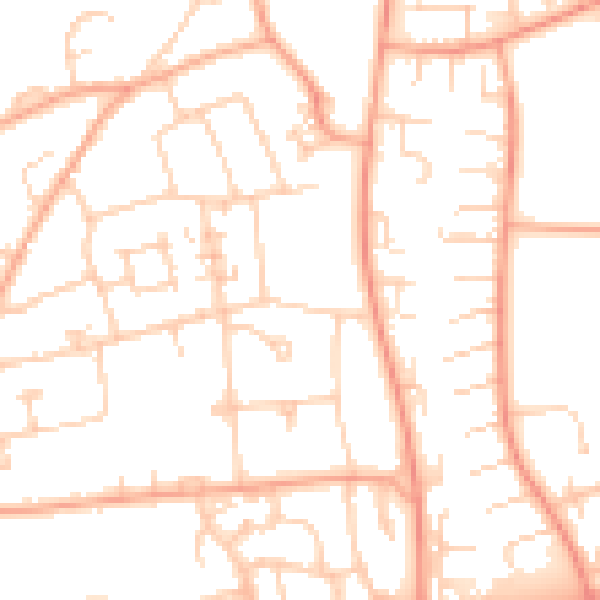 Daytime road noise heatmap for SG1 3BX