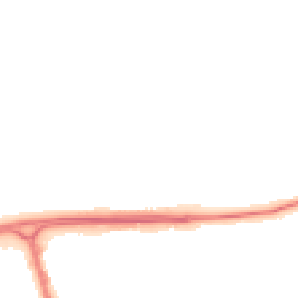 Night-time road noise heatmap for SG1 3TT