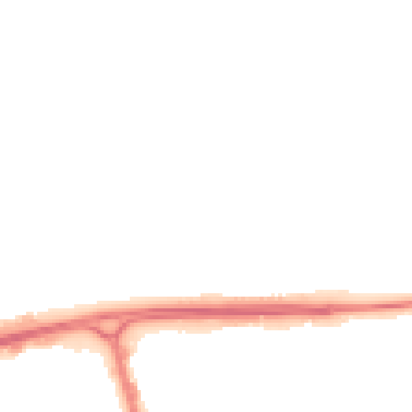 Night-time road noise heatmap for SG1 3UH