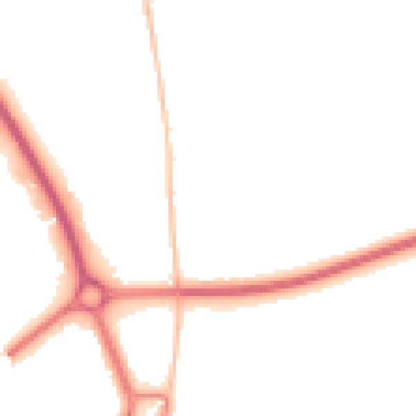Night-time road noise heatmap for SG1 4AX