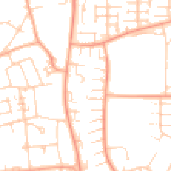 Daytime road noise heatmap for SG1 5EH