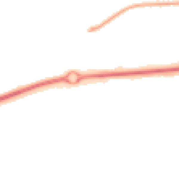 Night-time road noise heatmap for SG1 5LA