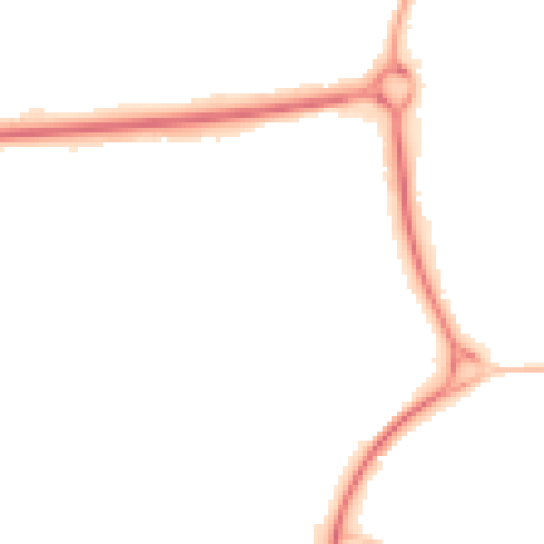 Night-time road noise heatmap for SG1 5LW