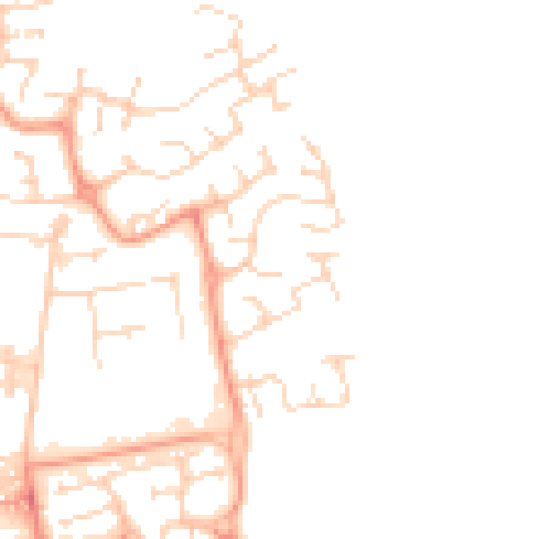 Daytime road noise heatmap for SG1 6AL