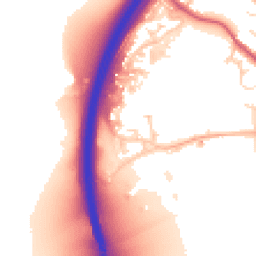 Daytime road noise heatmap for SG12 0BB
