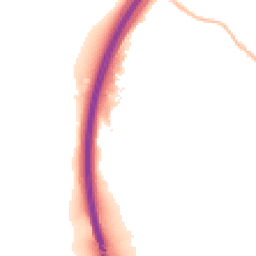 Night-time road noise heatmap for SG12 0BB