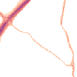 Night-time road noise heatmap for SG12 0BH