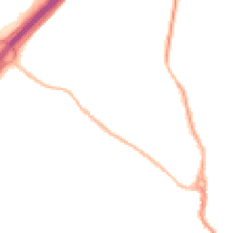 Night-time road noise heatmap for SG12 0BU