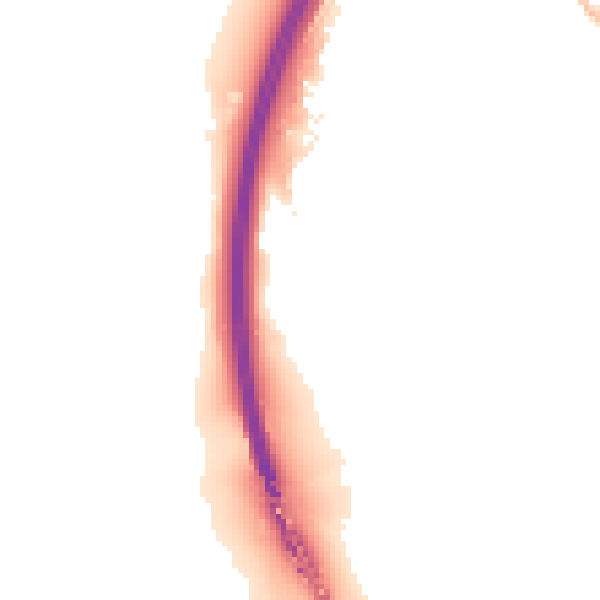 Night-time road noise heatmap for SG12 0DS