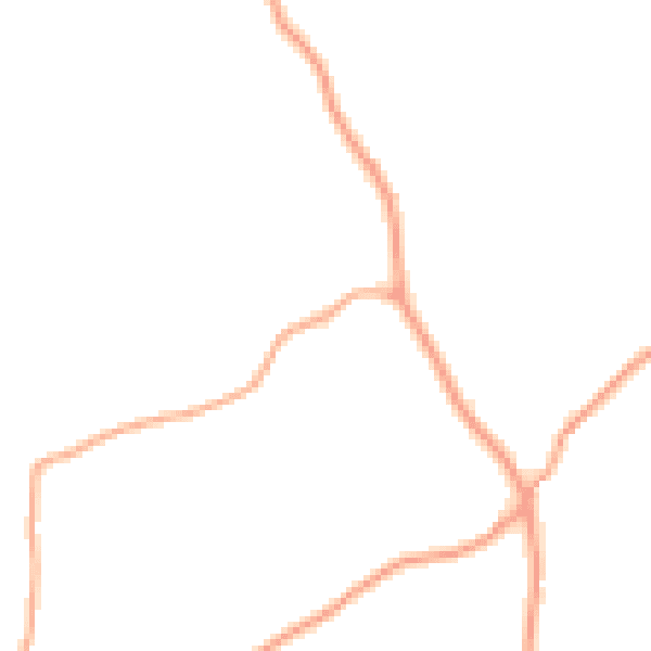 Daytime road noise heatmap for SG12 0PJ