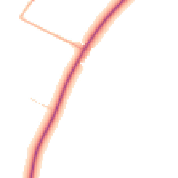 Daytime road noise heatmap for SG12 0PP