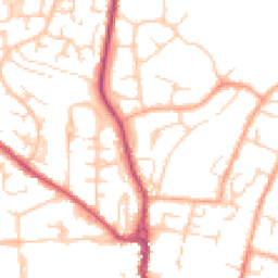 Daytime road noise heatmap for SG12 0RH