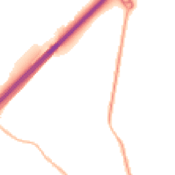 Night-time road noise heatmap for SG12 0XE