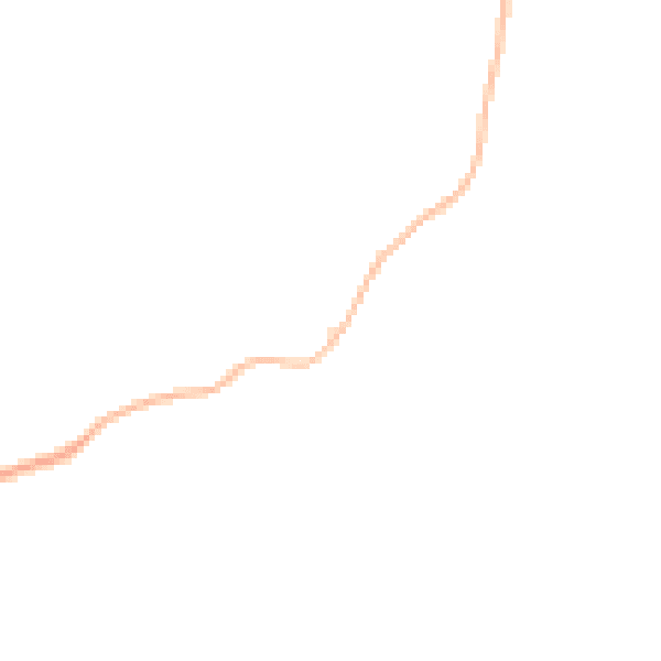 Night-time road noise heatmap for SG12 7QW