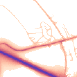 Daytime road noise heatmap for SG12 8BJ