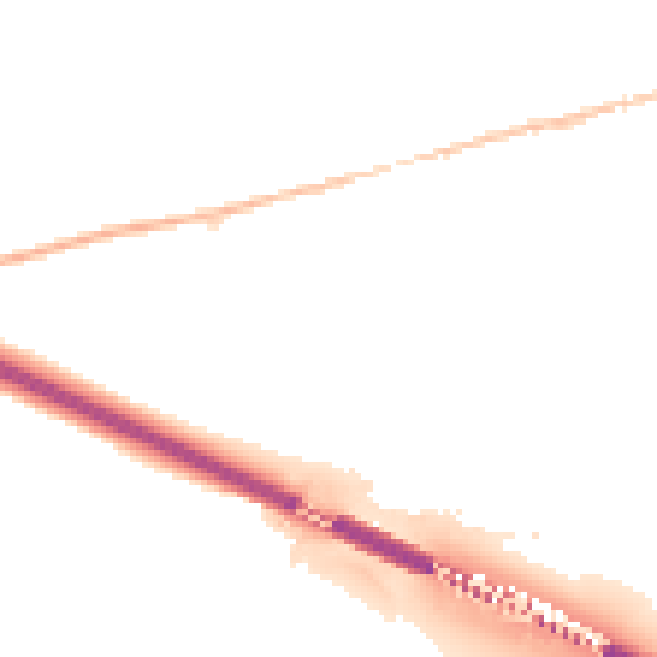 Night-time road noise heatmap for SG12 8EG