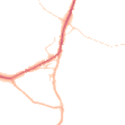Daytime road noise heatmap for SG12 8FA