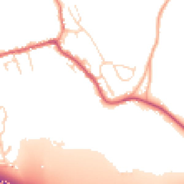 Daytime road noise heatmap for SG12 8HH