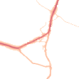Daytime road noise heatmap for SG12 8SH
