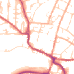 Daytime road noise heatmap for SG12 9EX