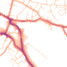 Daytime road noise heatmap for SG12 9FG