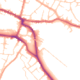 Daytime road noise heatmap for SG12 9FN